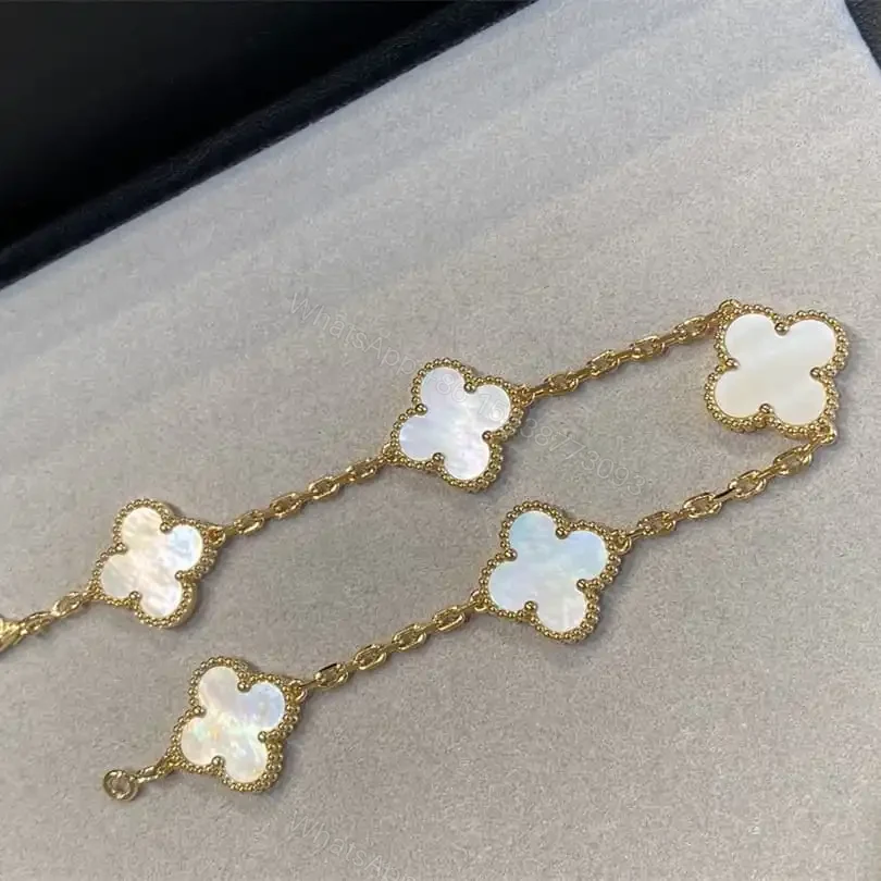View 8 of 高仿首飾VanCleef&Arpels*RF41800貝母黃金手鏈