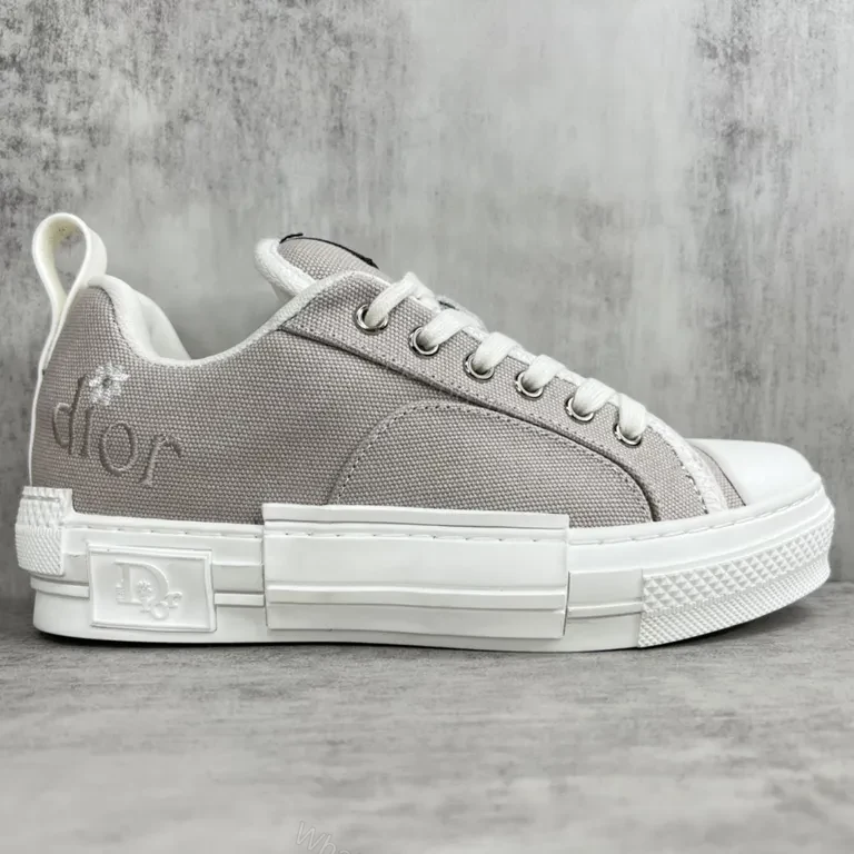 View 8 of Chic Textured Leather-Trim Sneaker with Subtle Branding