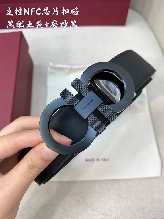 View 2 of Gancini Italian Leather Belt â€“ Refined Everyday Luxury Belt