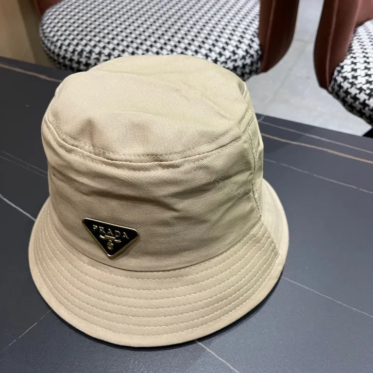 View 9 of Beige Premium Bucket Hat, Subtle Hardware Detailing, Luxury Style