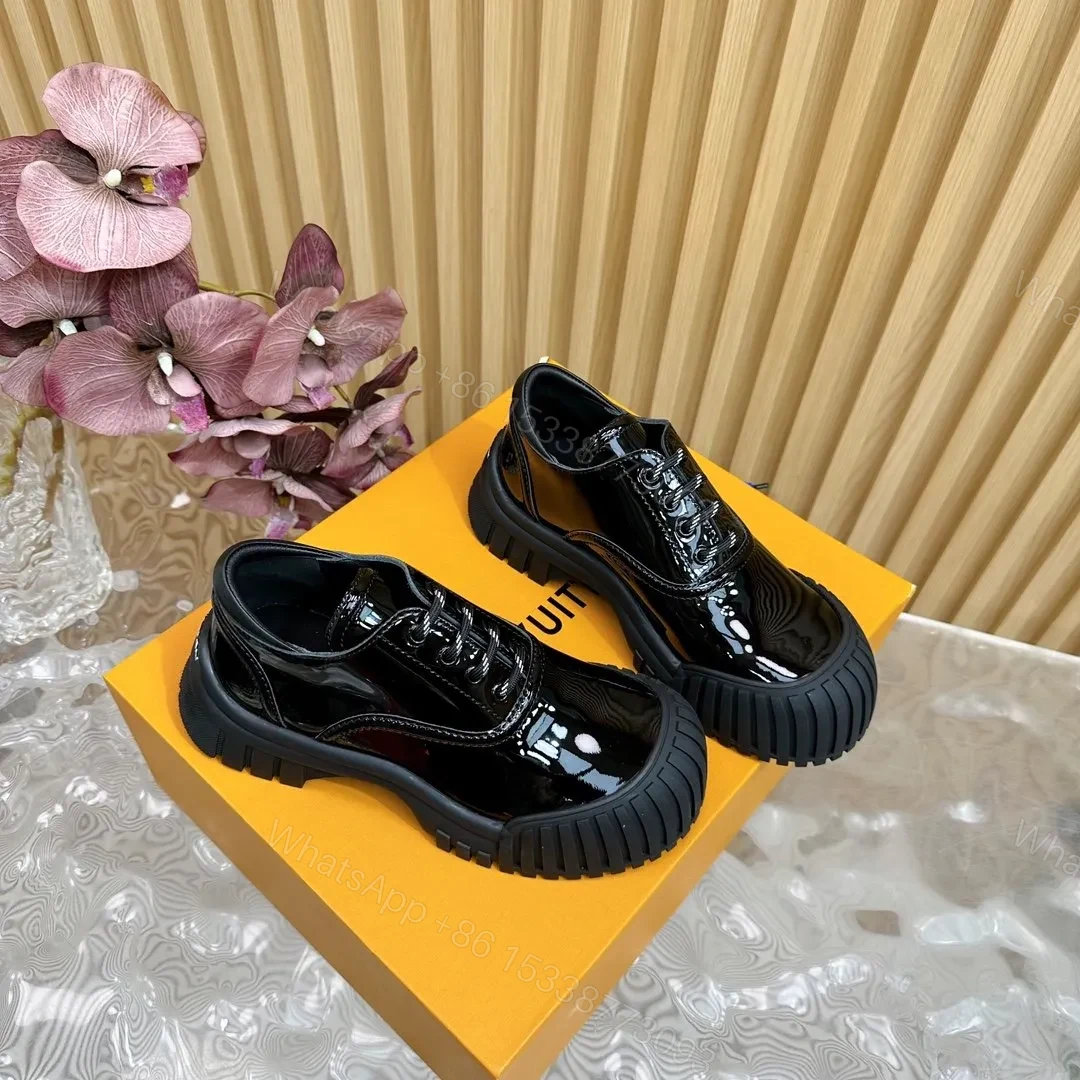 View 4 of LV Women Black Patent Leather Sneakers
