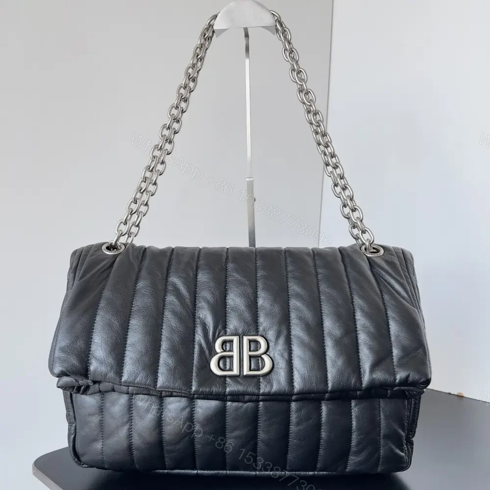高仿Balenciaga*Monaco系列衍縫線牛皮單肩包S — view 1