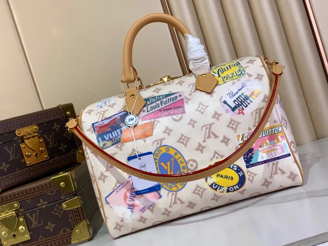 View 6 of Bold Patchwork Luxury Tote Bag - Iconic Travel Style