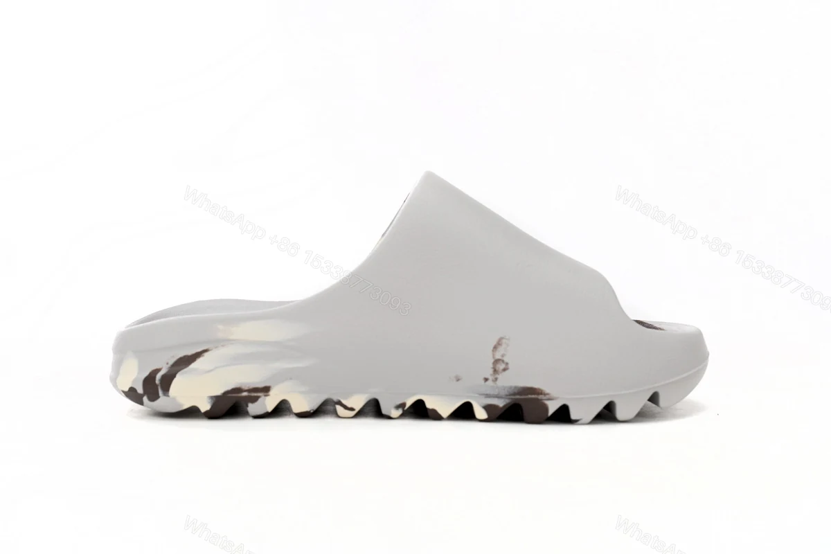 View 10 of Yeezy Slide Enflame Oil Painting White Grey GZ5553