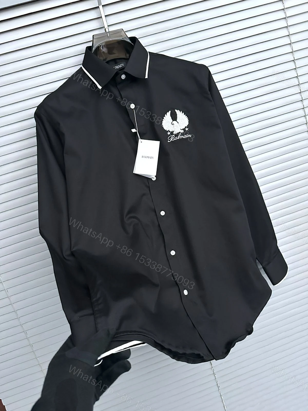 View 5 of FIRST COPY BALMAIN PARIS COTTON PREMIUM SHIRT