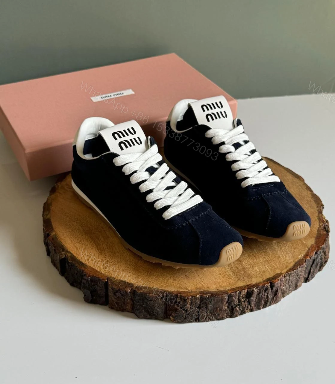 View 2 of Miu Miu Suede sneakers