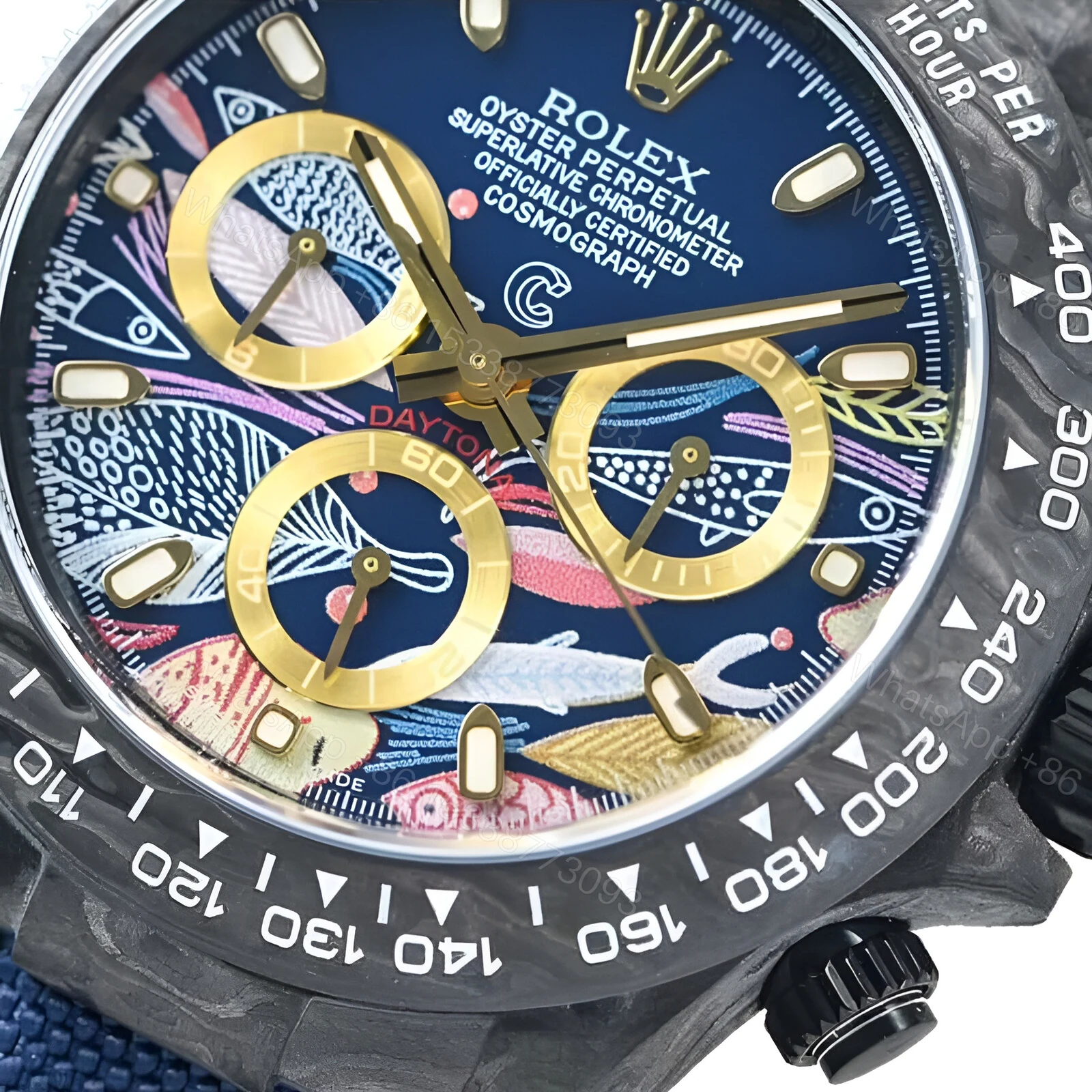 View 3 of Rolex Daytona Cosmograph Color Fish Pattern Dial 2071401 Replica