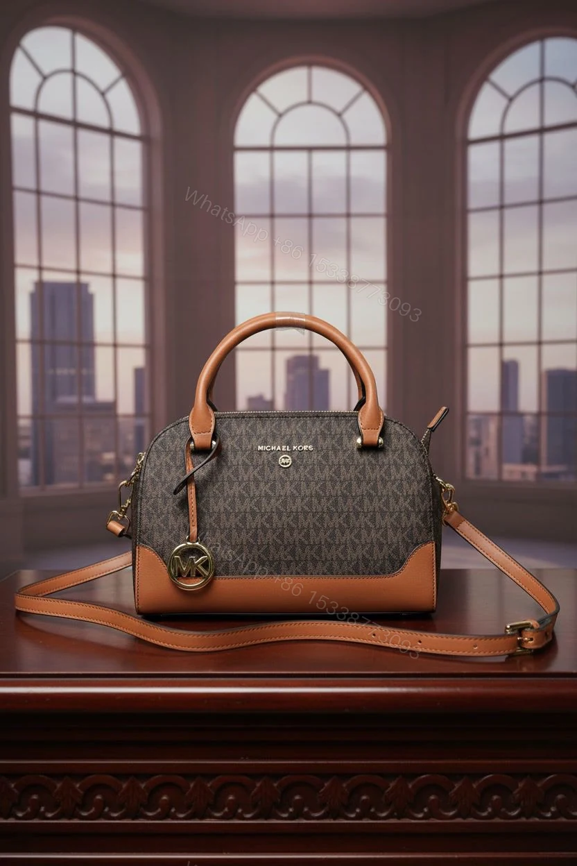 Michael Kors Dome Medium Handbag Brown First Copy | AAA+ Replica — view 1