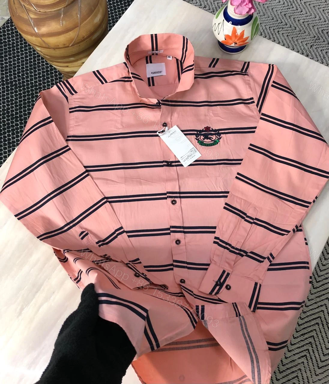 View 12 of First Copy Burberry Cotton Fabric Shirt