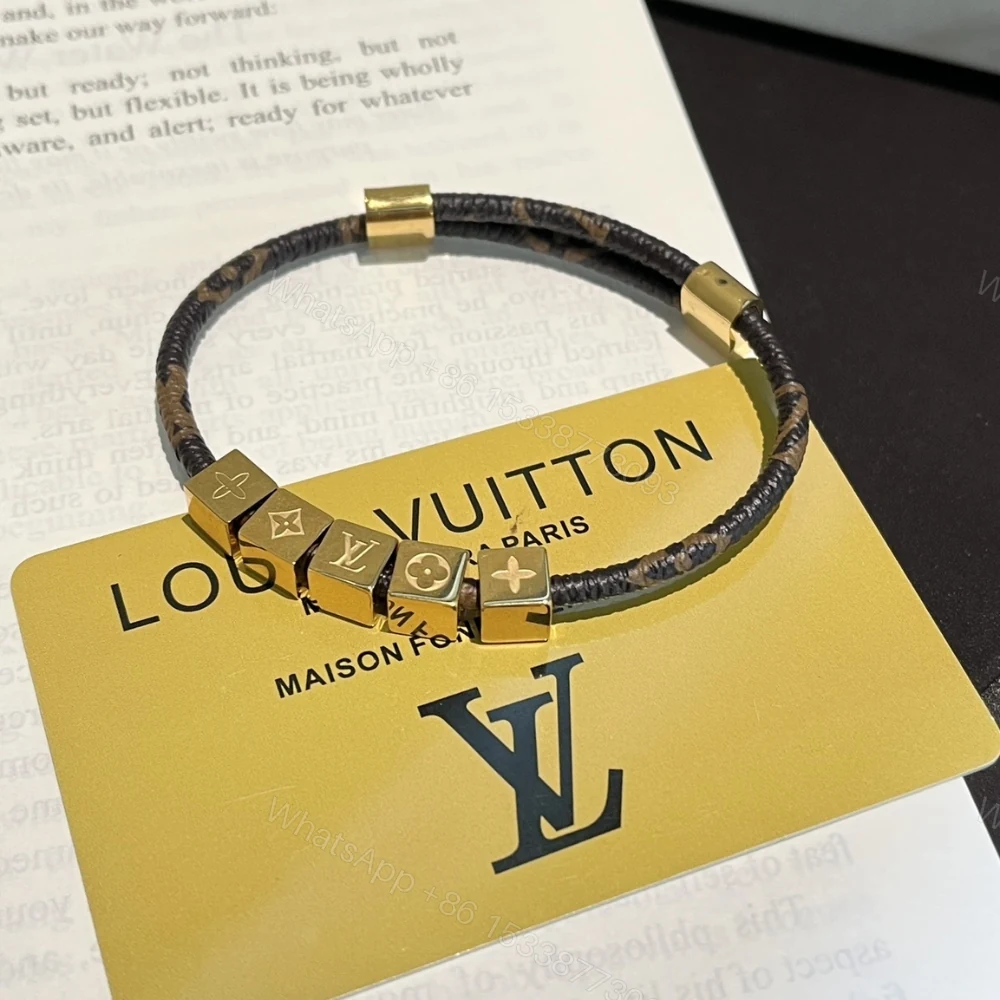 View 3 of Louis Vuitton Lv Cube Bracelet Monogram Brown M8918Z