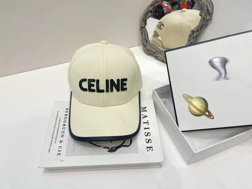 View 4 of Bold CELINE Cap Cotton Canvas - Classic Unisex Baseball Hat