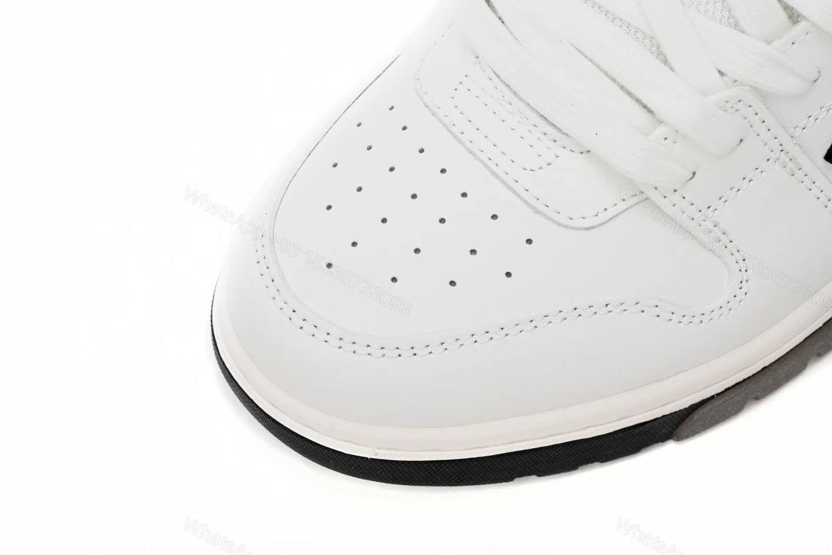 View 5 of OFF-WHITE Out Of Office OOO 30 MM Low Tops Black White Blue OMIA189C99LEA0040110