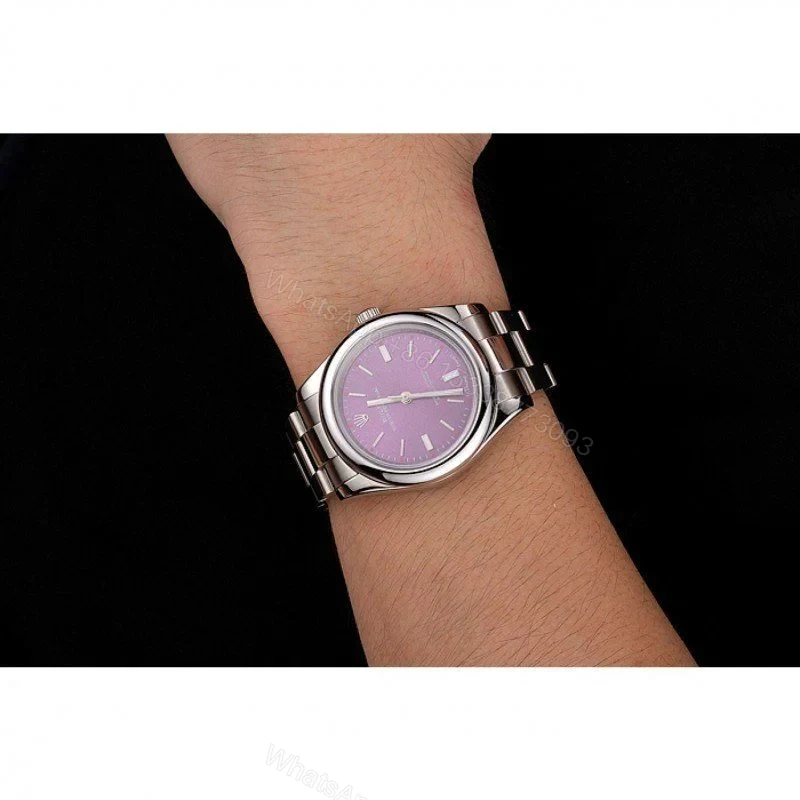 View 10 of Replica Rolex Oyster Perpetual Date Purple Dial REP016834 41 mm