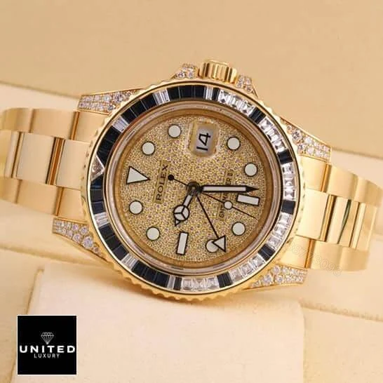 View 7 of Rolex Gold Diamond Watch Replica