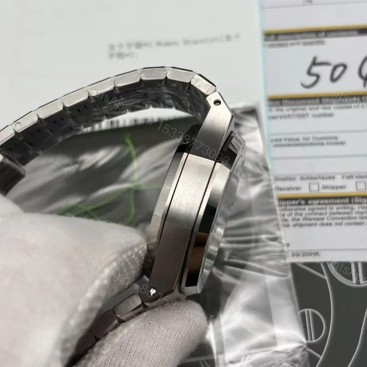 View 6 of Best Swiss Clone Replica Audemars Piguet Royal Oak – Silver/Black Chronograph