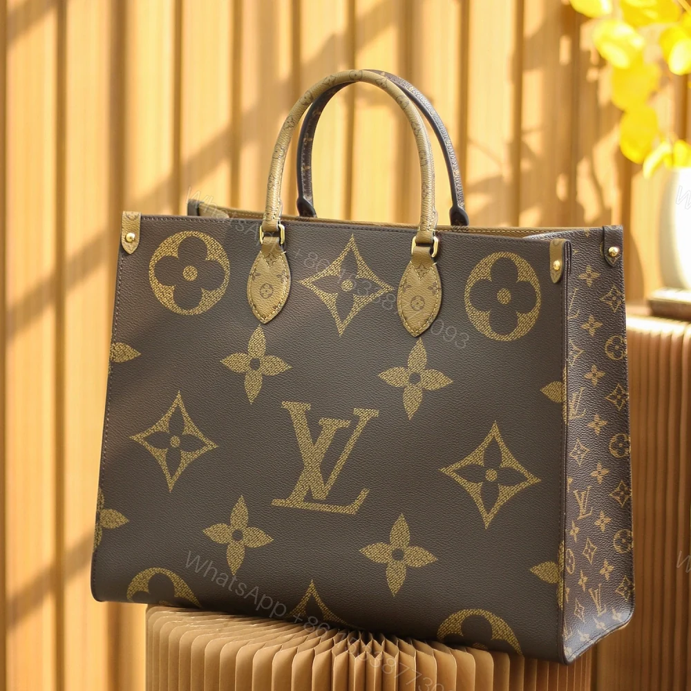 View 2 of 精仿LV女包Tote購物袋獨家定製雙拼老花免檢版大號