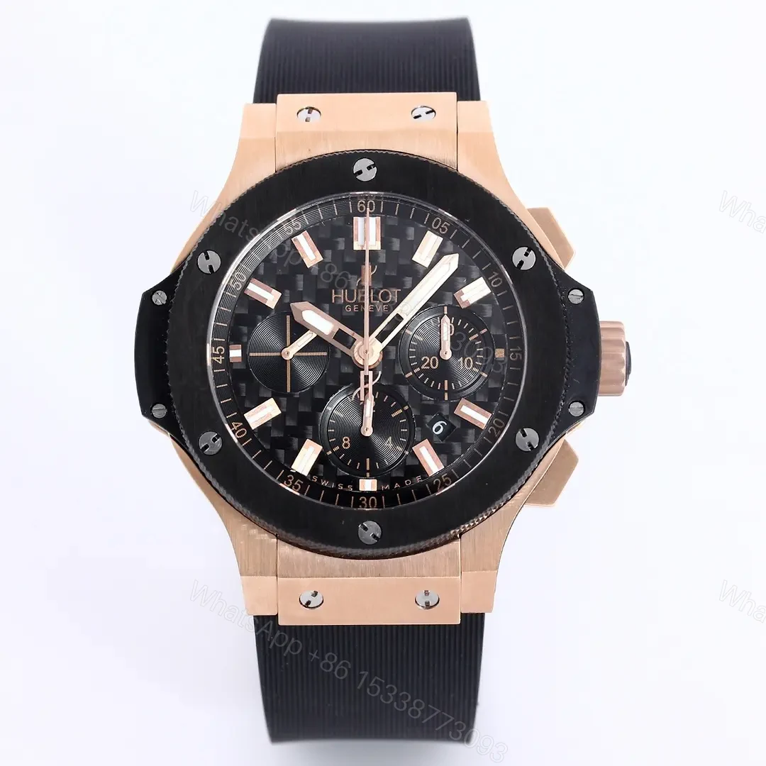 ZF Factory HUBLOT Big Bang Rose Gold Black Watch — view 1