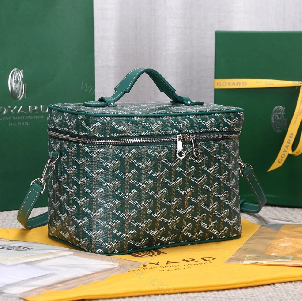 View 3 of 高仿Goyard*Muse系列MUSEVA7單價盒子包綠色免檢版