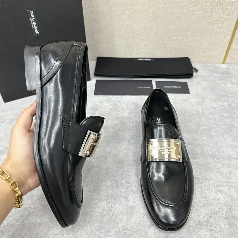 View 8 of Lux Leather Drivers with Gold Bar â€“ Signature Comfort Shoes