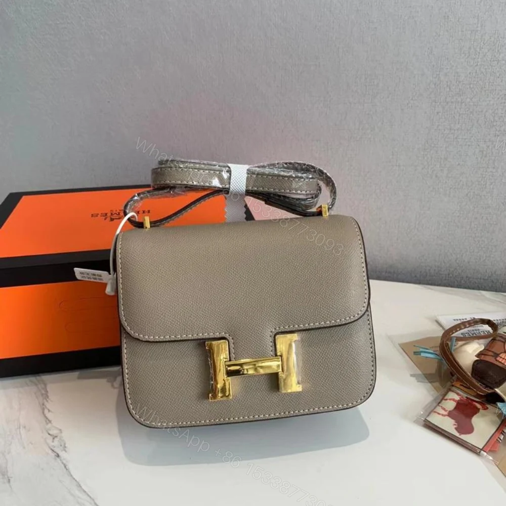 View 2 of Hermes Constance Epsom CK18 Etoupe Rose Gold Hardware 18Cm