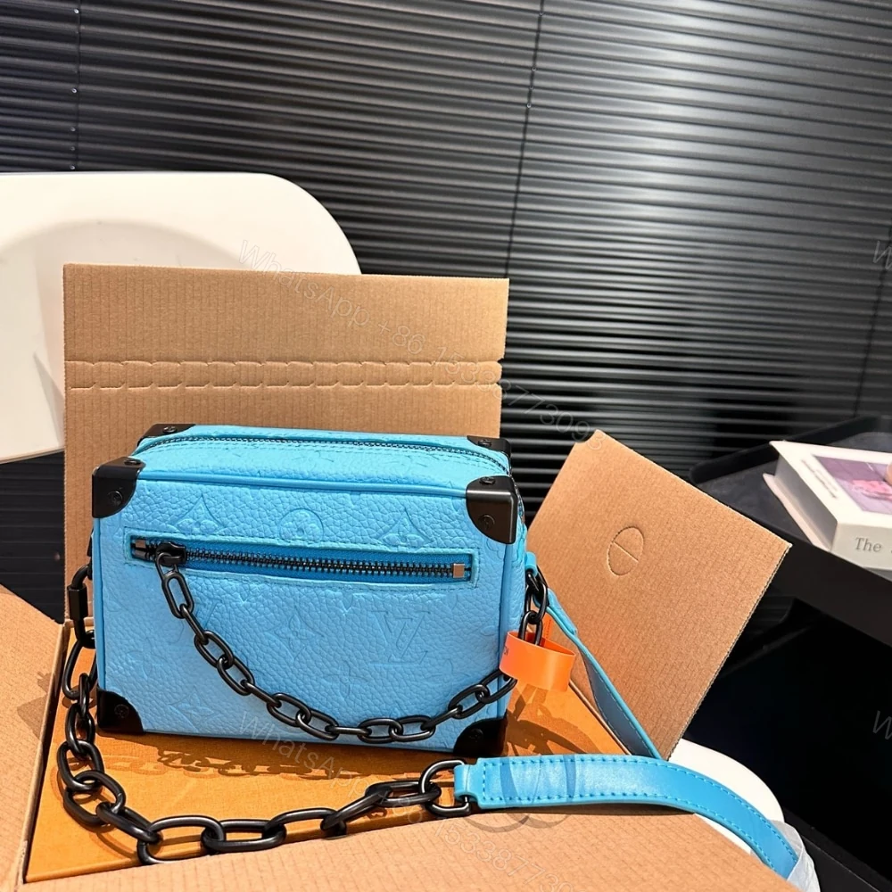 View 4 of Louis Vuitton Mini Soft Trunk Turquoise 18Cm M11673