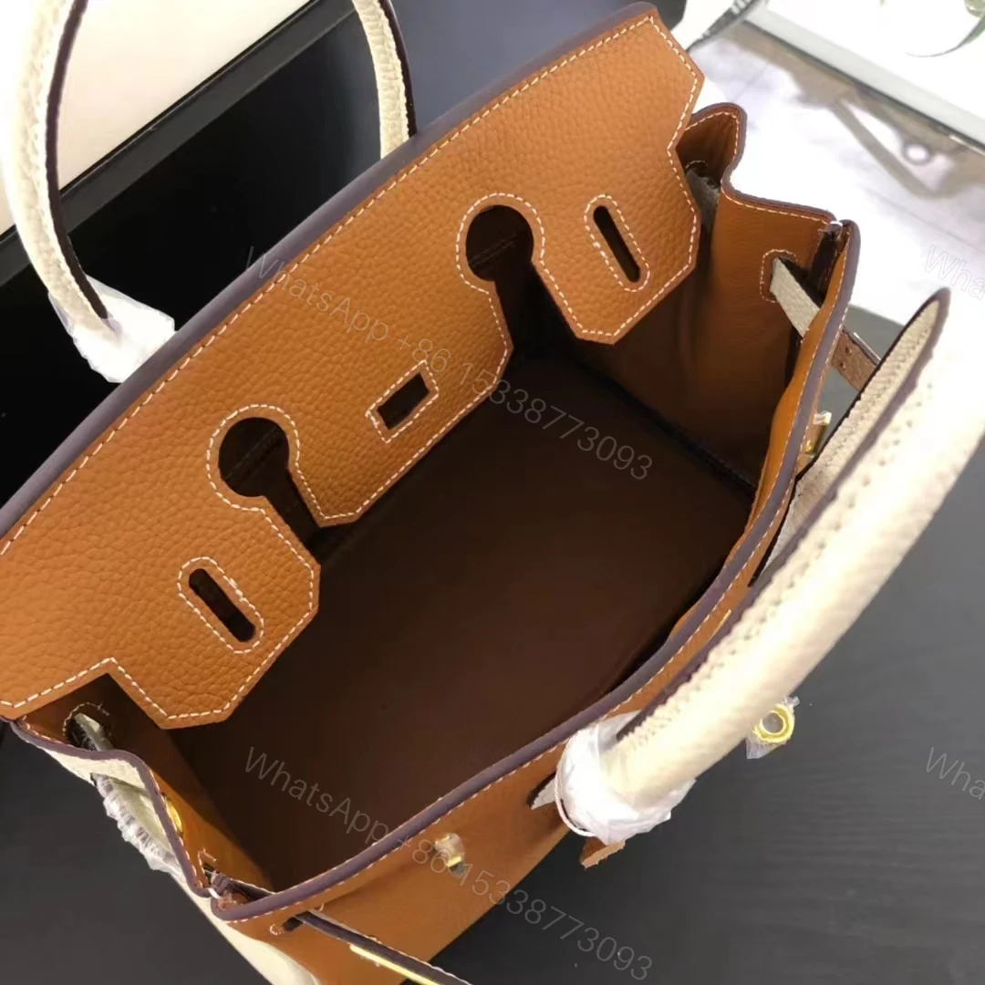 View 2 of HERMES BIRKIN TOGO GOLD HARDWARE BROWN 30CM