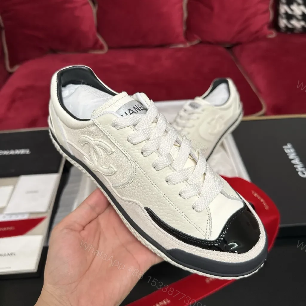 View 5 of Ivory Leather Cap-Toe Sneakers – Subtle Luxury, Everyday Style