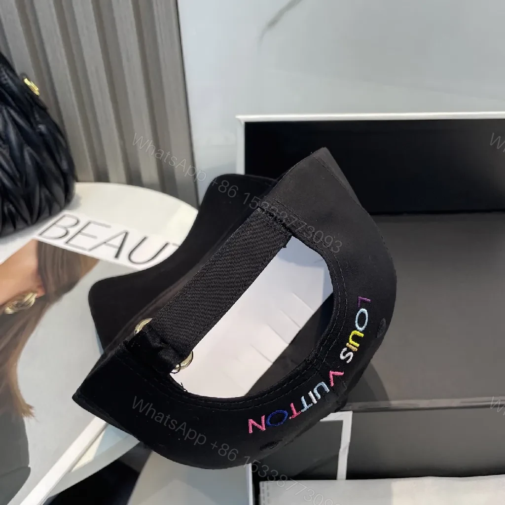 View 4 of Colorful Embroidered LV-Inspired Cap, Everyday Luxe Style