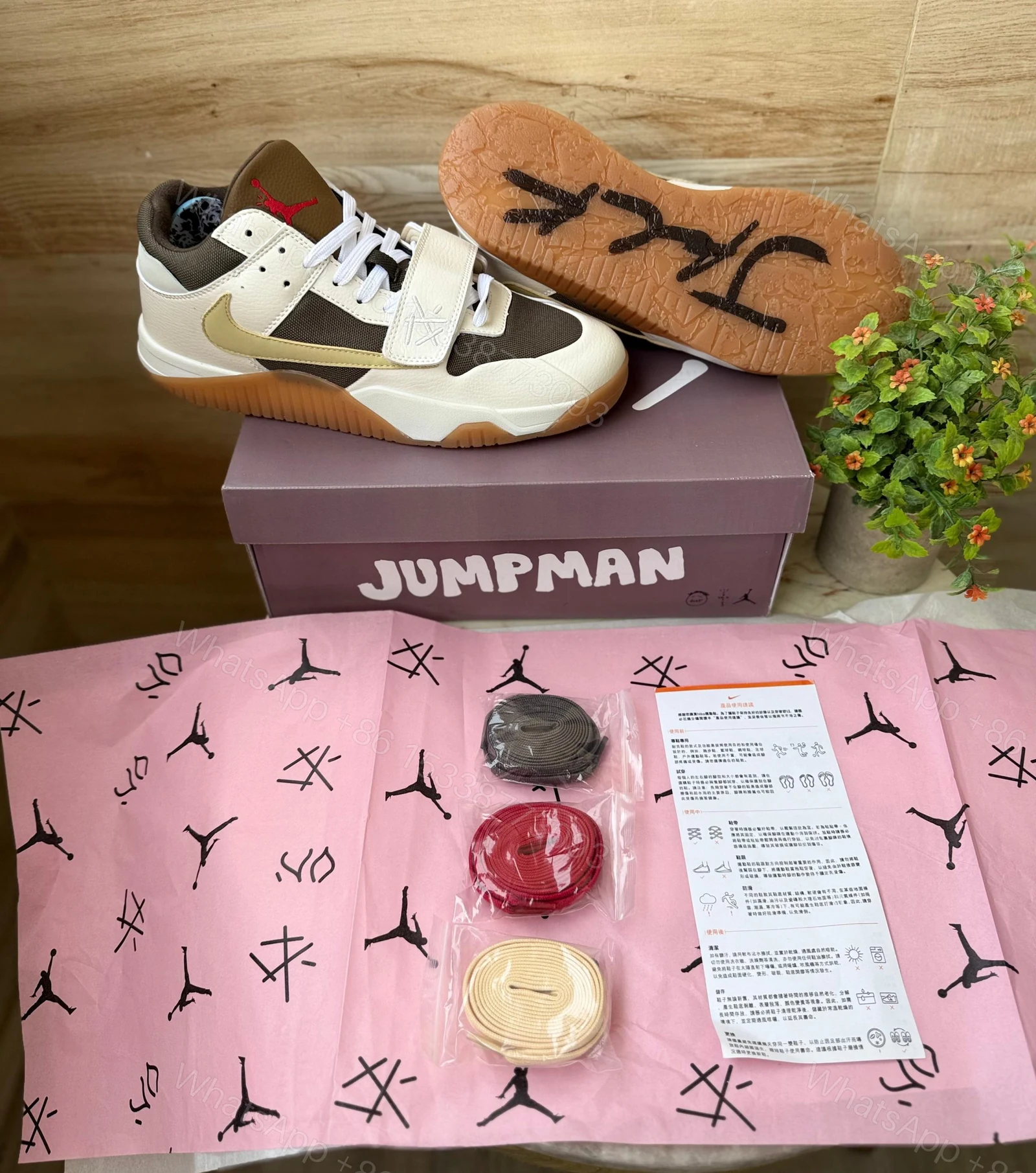 View 4 of FIRST COPY AIR JORDAN JUMPMAN JACK TR TRAVIS SCOTT