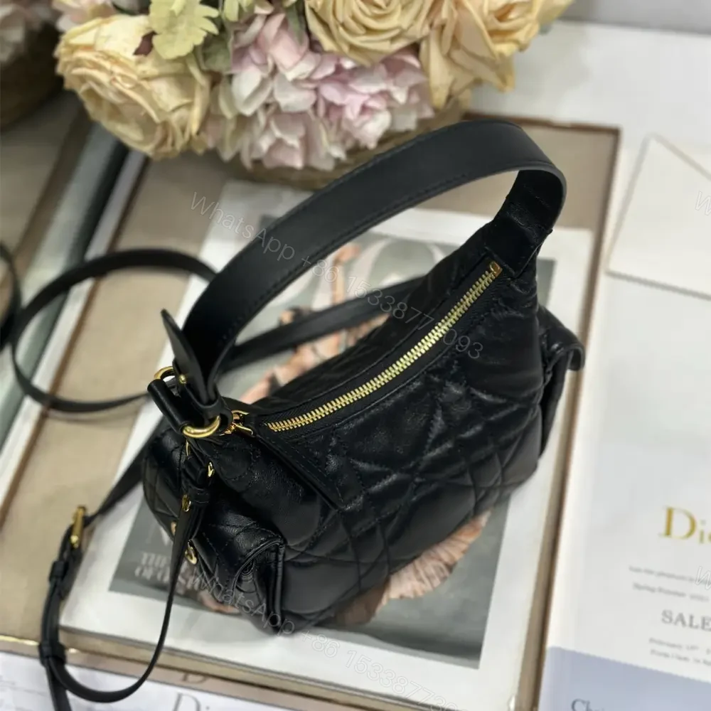 View 3 of 高仿Dior*D-Dream系列S525M900小羊皮斜挎包Mini黑色免檢版
