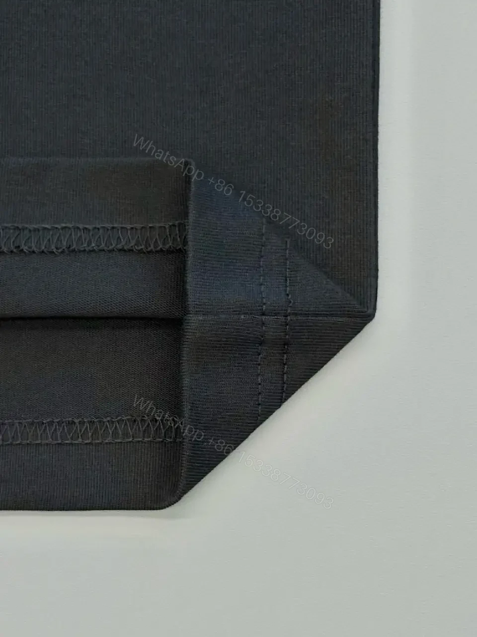 View 3 of Black Crystal-Embellished LV Tee: Premium Minimalist Style