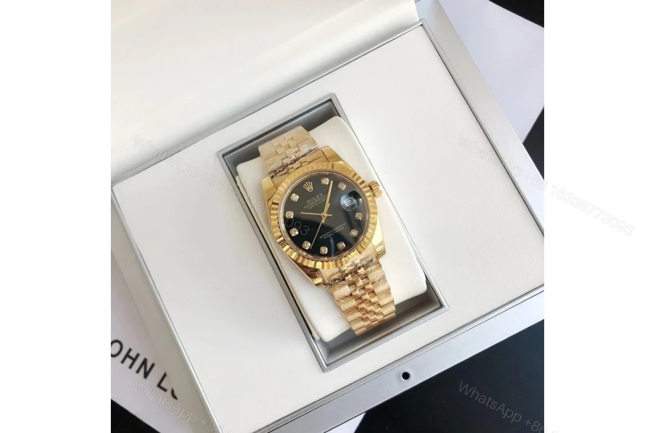 View 3 of Replica Rolex Datejust RG/RG Jub Black/Dial 36/28 mm
