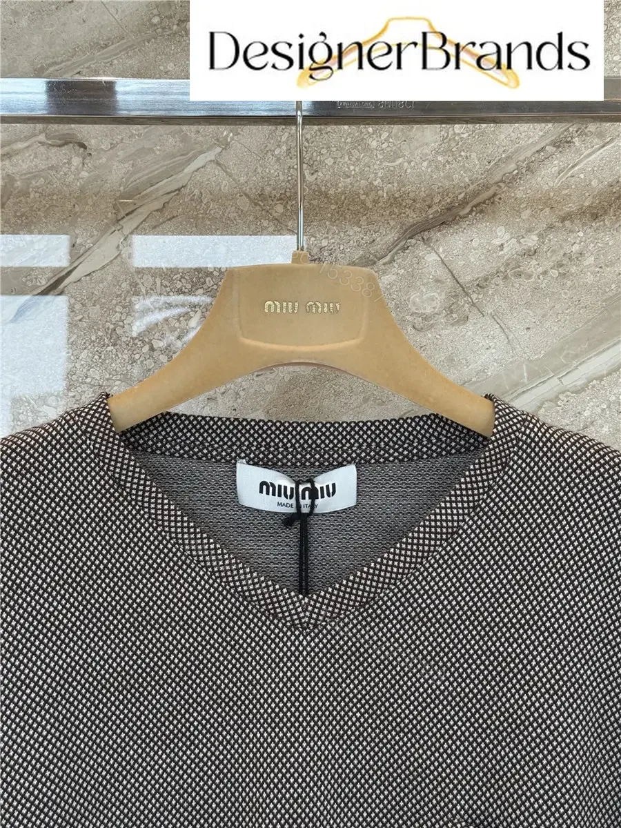 View 2 of Miu Miu Jacquard Jersey Long-Sleeved T-Shirt