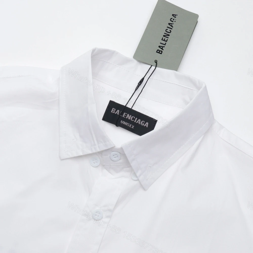 View 3 of 高仿Balenciaga*SS24系列790731背後可樂LOGO襯衫白色