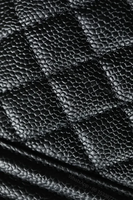 View 6 of Chanel-Style Quilted Leather Crossbody, Black & Gold Hardware