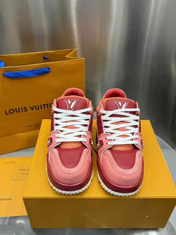 Vivid Gradient LV-Inspired High-Top Sneakers — view 1