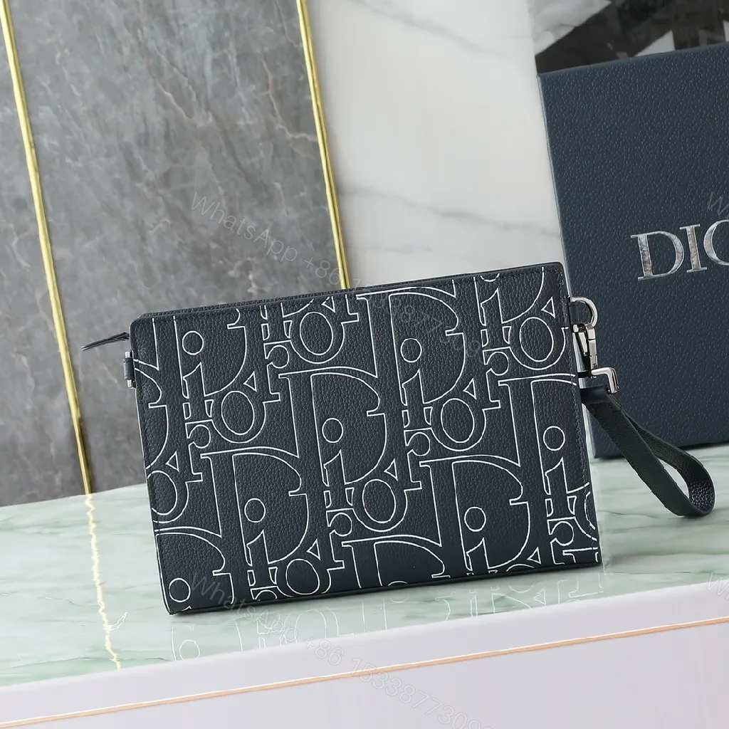 View 3 of Monogram Textured Clutch: Sleek Evening to Daybag