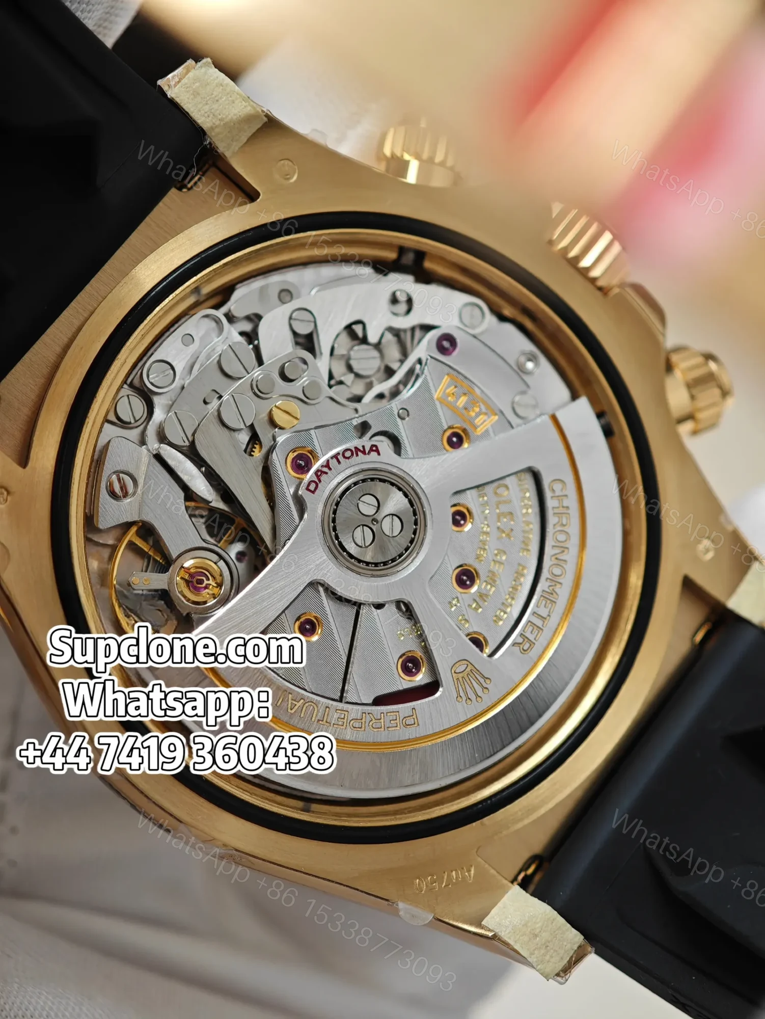 View 15 of Rolex Daytona Super Clone M126518LN-0012 Gold dial 4131 Movement