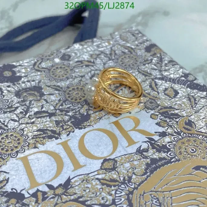 View 3 of Dior Revolution Pearl Ring for Women – Model LJ2874