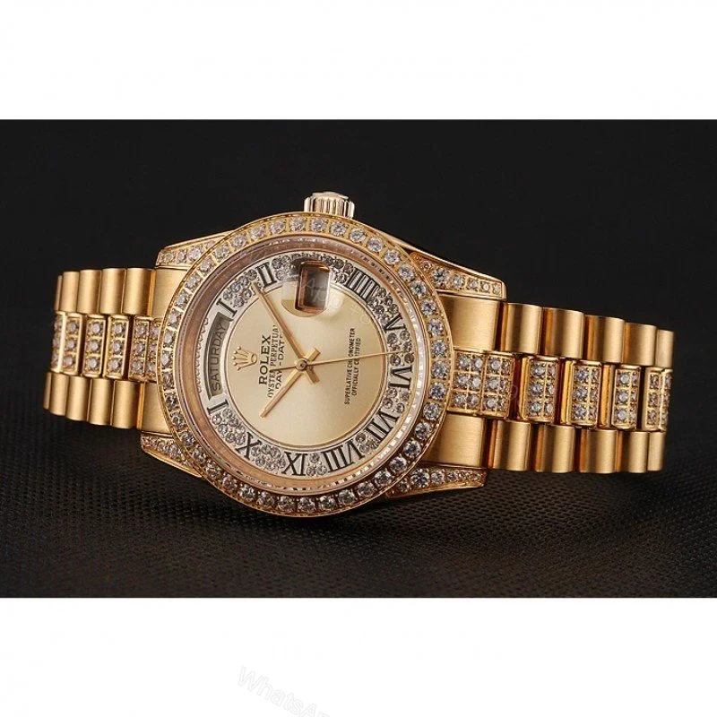 View 3 of Superclone Rolex Day-Date Gold Dial 1453954 37 mm