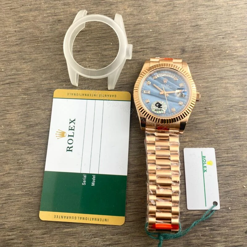 View 4 of Rolex Day-Date Diamond Figer 40MM Automatic Steel Rose Gold