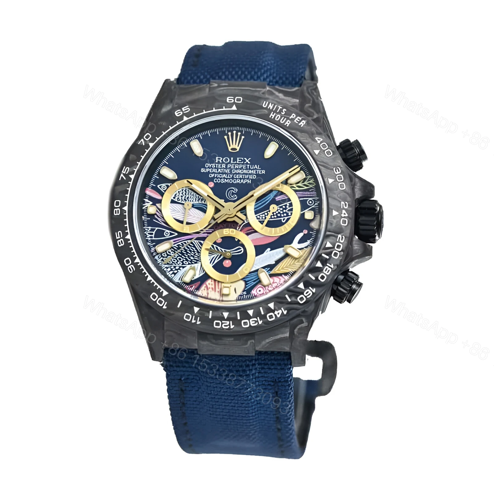 View 2 of Rolex Daytona Cosmograph Color Fish Pattern Dial 2071401 Replica