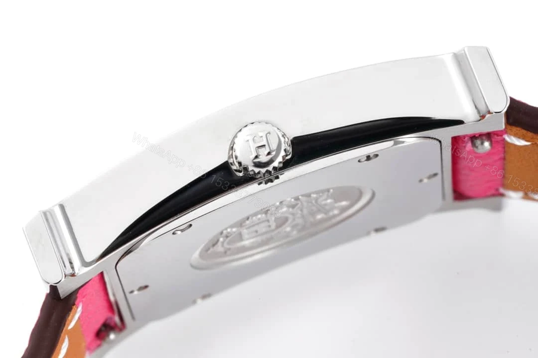 View 4 of Hermes H Hour Watch Pink Strap 21Mm
