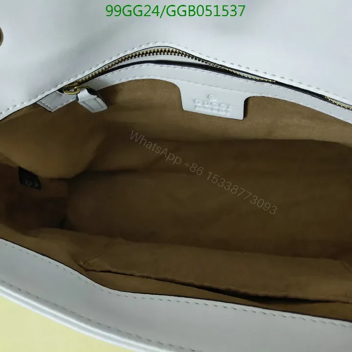 View 13 of Medium Gucci GG Marmont Shoulder Bag in Whitewith Gold Hardware 543219