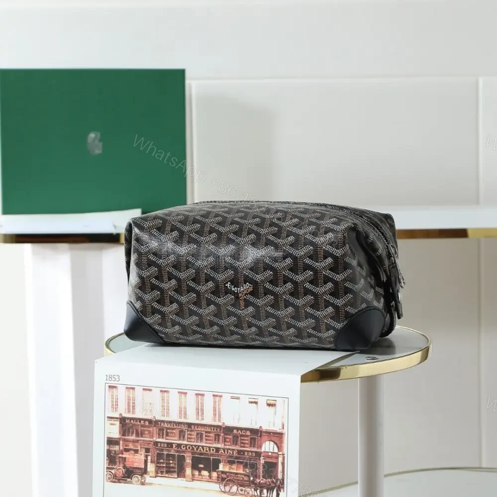 高仿Goyard*BOEING5旅行洗漱包化妝包黑色免檢版 — view 1