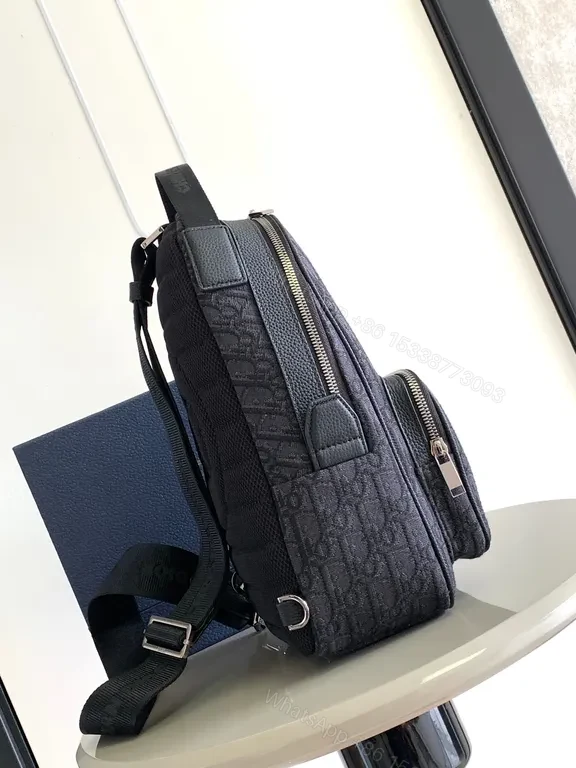 View 6 of Navy Monogram Backpack: Couture Everyday Carry