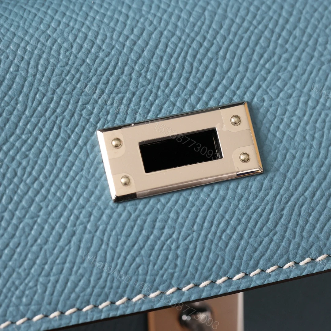 View 35 of 高仿Hermes*Kelly25Epsom牛皮牛仔藍銀扣/純手工