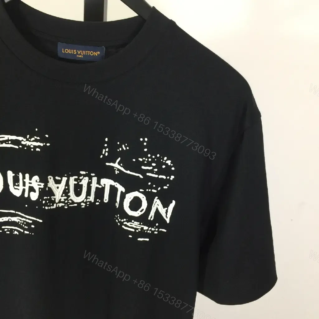 View 7 of Black Cotton Graphic Tee – Minimalist Luxe Streetwear Vibe
