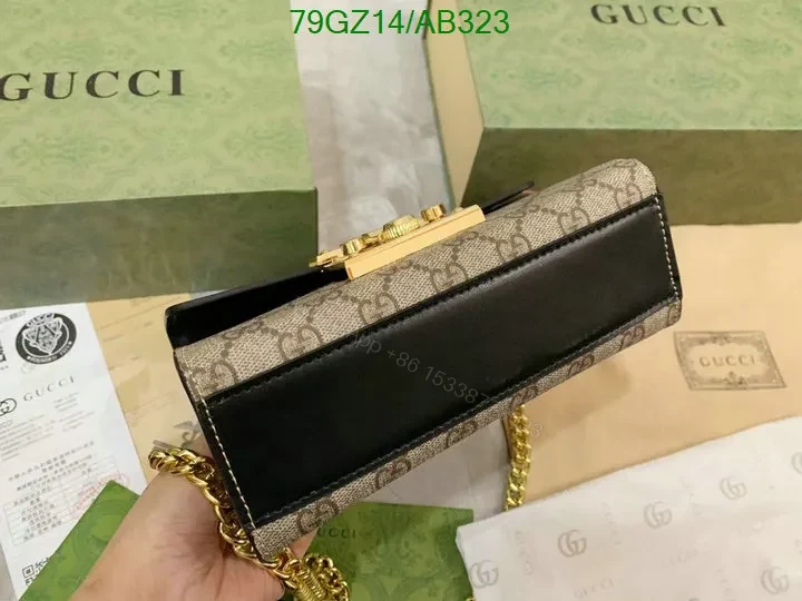 View 9 of Gucci Padlock Small Shoulder Bag with Key Lock Closure UYT564