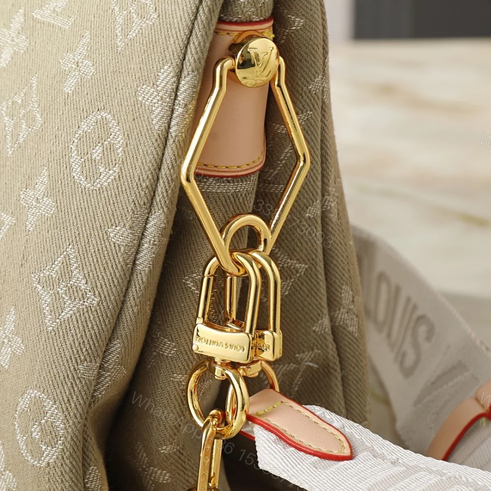View 8 of Louis Vuitton Coussin PM Khaki Denim 26Cm M28360